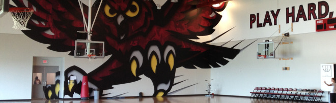 Temple University interior wall mural graphic 6