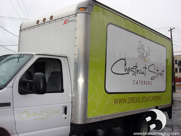 Chestnut Street Catering philadelphia custom box truck wrap
