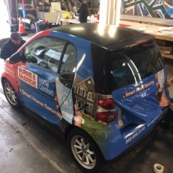 smart car wrap installation - brands imaging