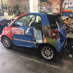 smart car wrap installation - brands imaging