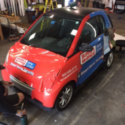 smart car wrap installation - brands imaging